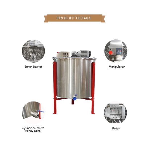 Dadant 89.7cm Leg 12 Frame Electric Honey Extractor