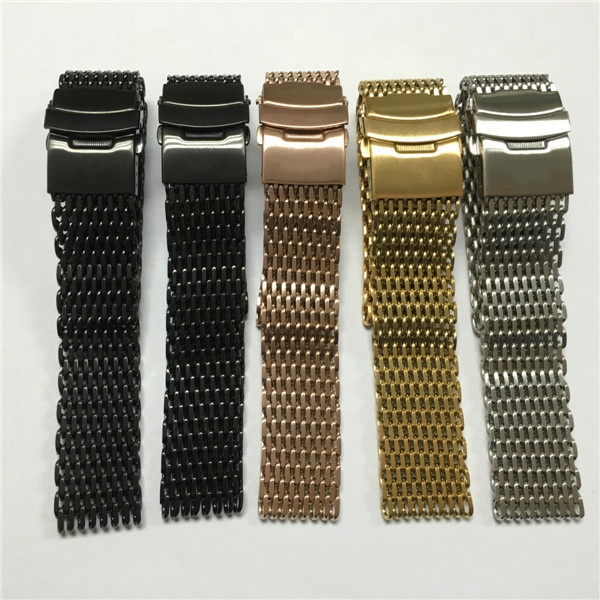 Shark Mesh Watch Strap · Customizable Colors And Logos