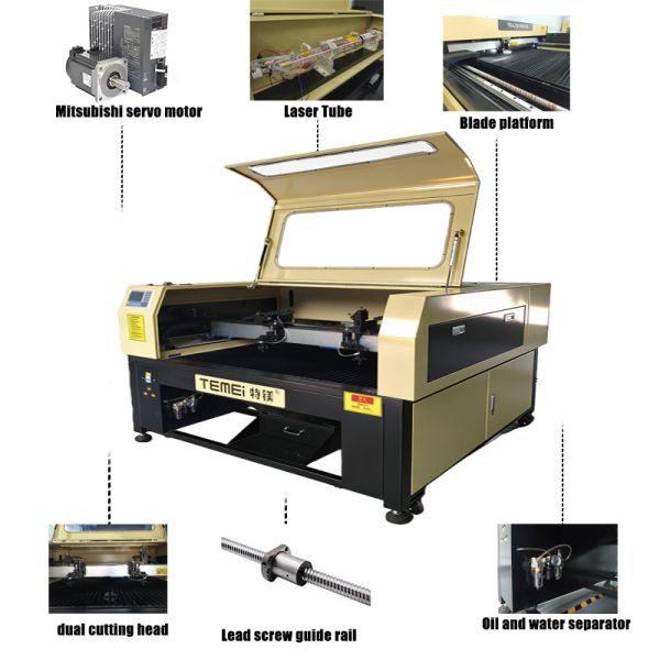 Powerful 1390 Co2 Laser Cutting Machine 150W/180W/200W Plastic Laser Cutting Machine