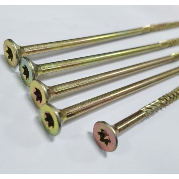 Double Coutnersunk Torx CSK Chipboard Screw Yellow Type 17 Torx Multi Purpose Wood Screws