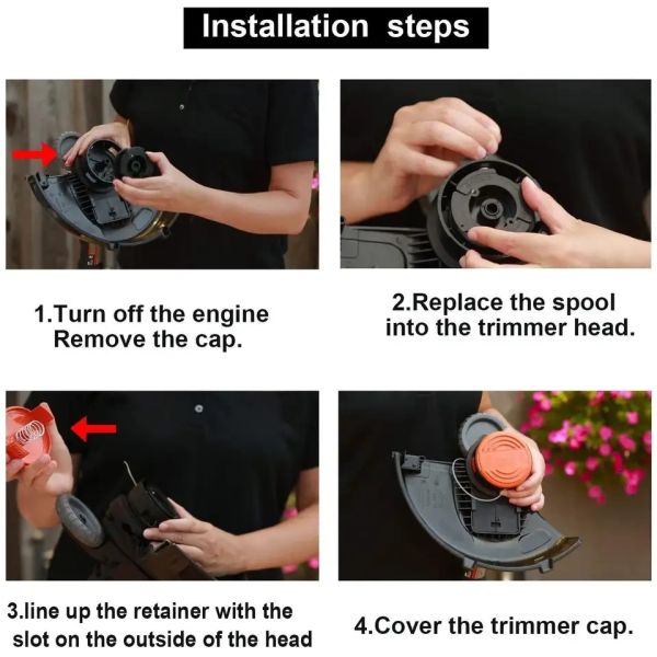 Replace Axis Trimmer Line Replacement Assembly Cutting Tool Line Weed Trimmer Line