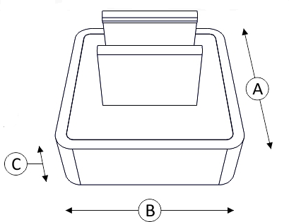 Parallel Magnetic Sign Holder, with A3/A4/A5 Plastic frame in Shelf