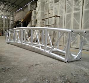 Quality 350 * 450mm Aluminum Curved Lighting Screw Truss For Outdoor Show for sale