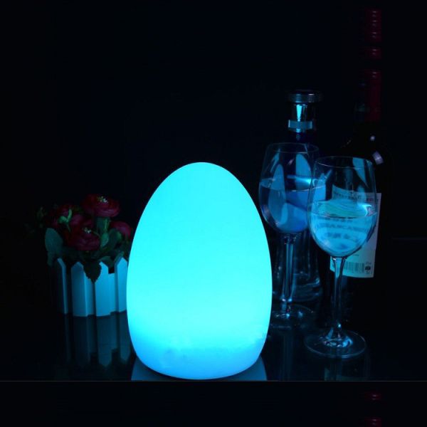 Decorative Egg Shaped Table Lamp , Egg Night Light With Remote