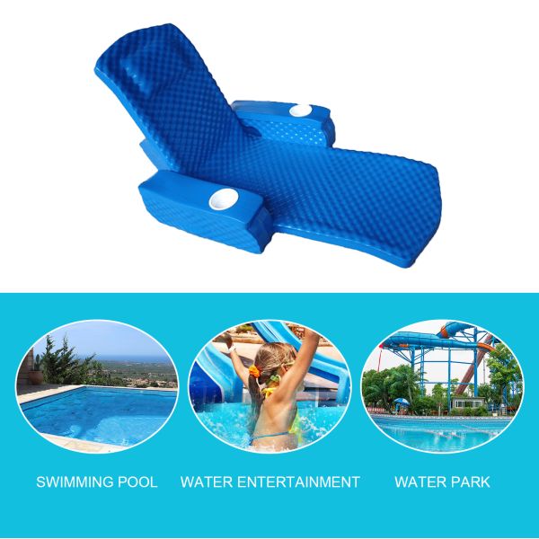 Foam Cushion Swimming Pool Floating Chaise Lounger