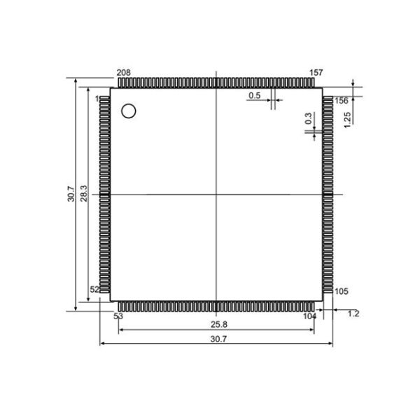 32Bit Single Core STM32F429BET6 Integrated IC 208LQFP Microcontrollers Chip 180MHz