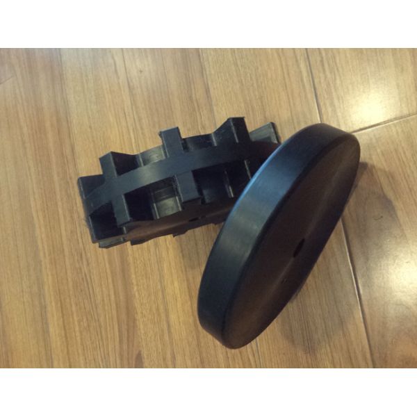 118mm Width Lightweight Robot Rubber Tracks Dial Type Adjustable Length