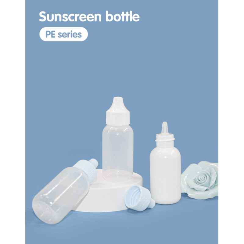 30ml PE Threaded Bottle Mouth Double Layer Sunscreen Bottle UKL34