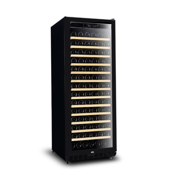 Premium Solid Wood Kitchen Wine Cooler with LED Lighting and Digital Touch Control Panel