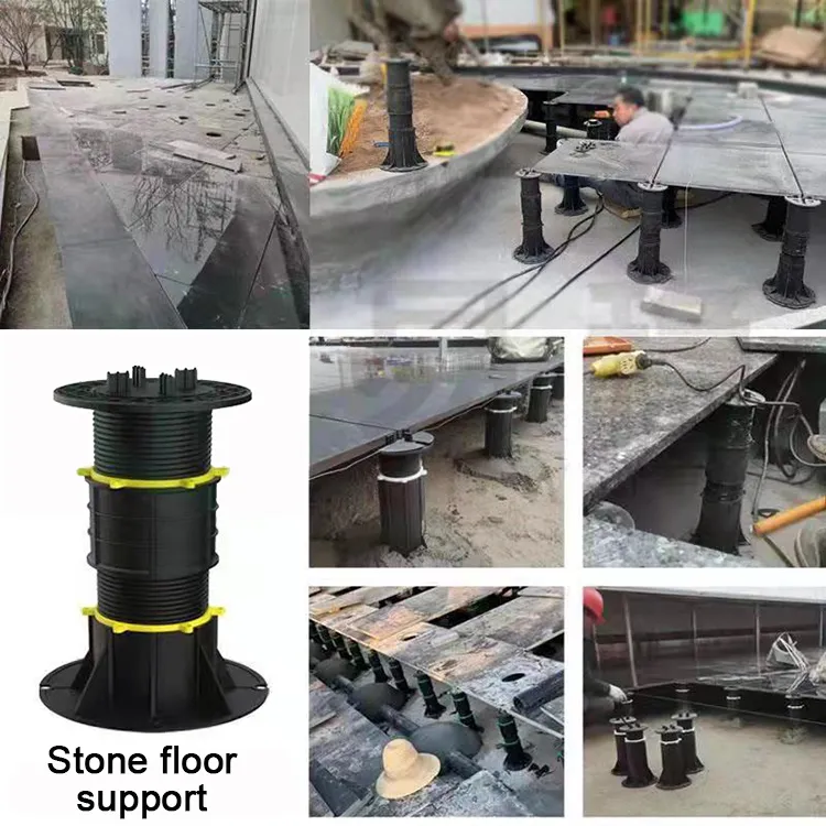 OEM Flooring Plastic Adjustable Pedestal Adjustable Decking Joist Supports
