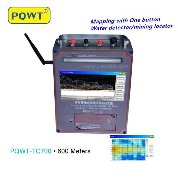 Professional Water Detection Machine PQWT TC700 Automatic Mapping Borehole Deep Underground Water Detector 600m
