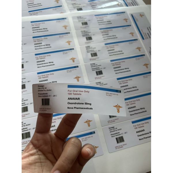TB500 PVC Waterproof Peptide Vial Label Sample 2