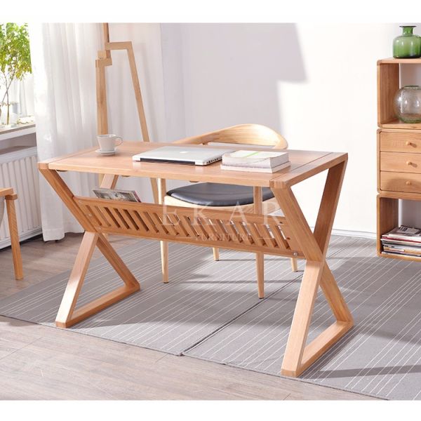 New Style Computer Table Study Solid Wood Book Desk