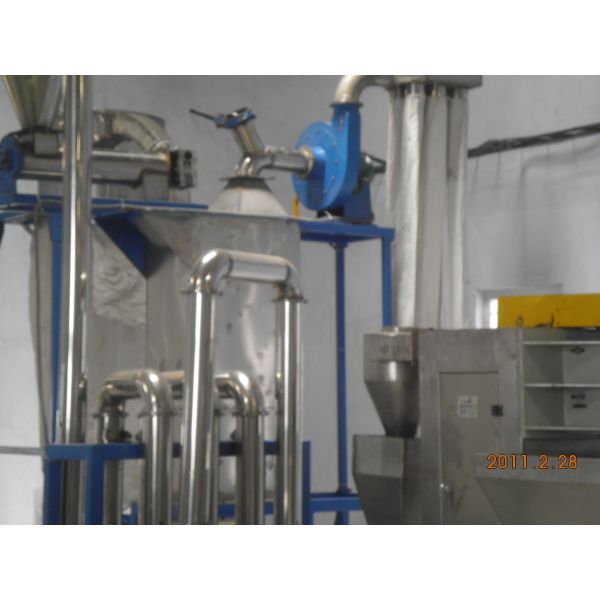 Safety Plastic Bottle Collection Machine / Plastic Grinding Washing Machine