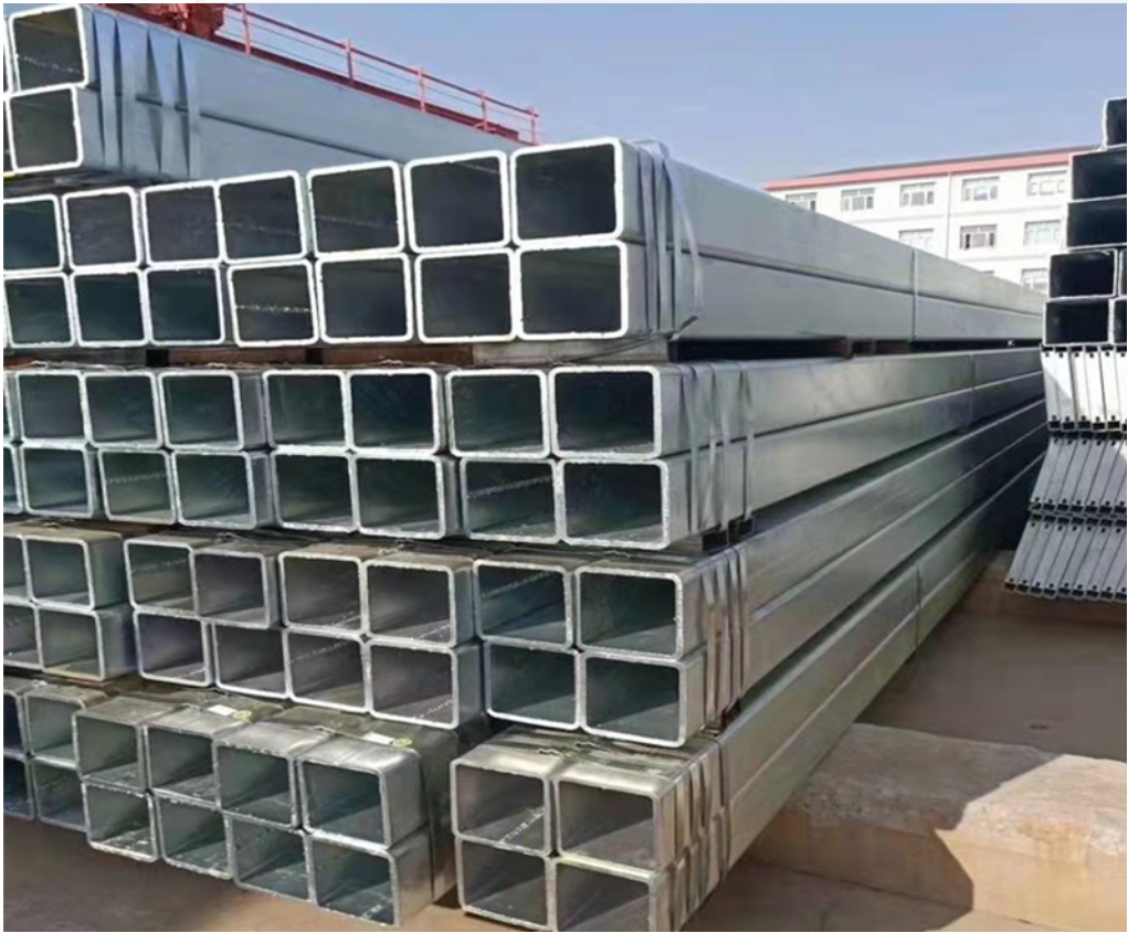1-12m Galvanized Roof Tile Bracket Rectangular Hollow Section Steel