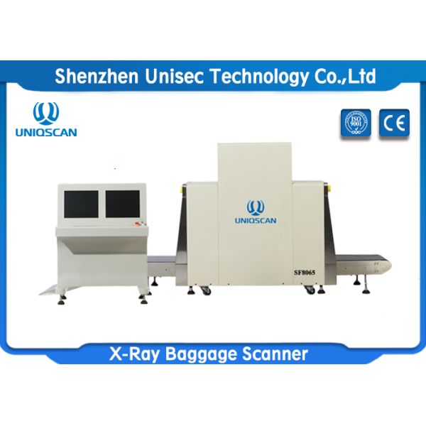 UNIQSCAN L - Shaped Array Airport Security X Ray Baggage Scanner System Dual Energy X Ray Inspection Machine