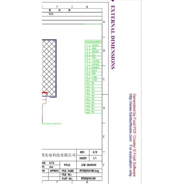 2.0 Inch IPS Display Tft Screen For Smart Home Medical Instruments