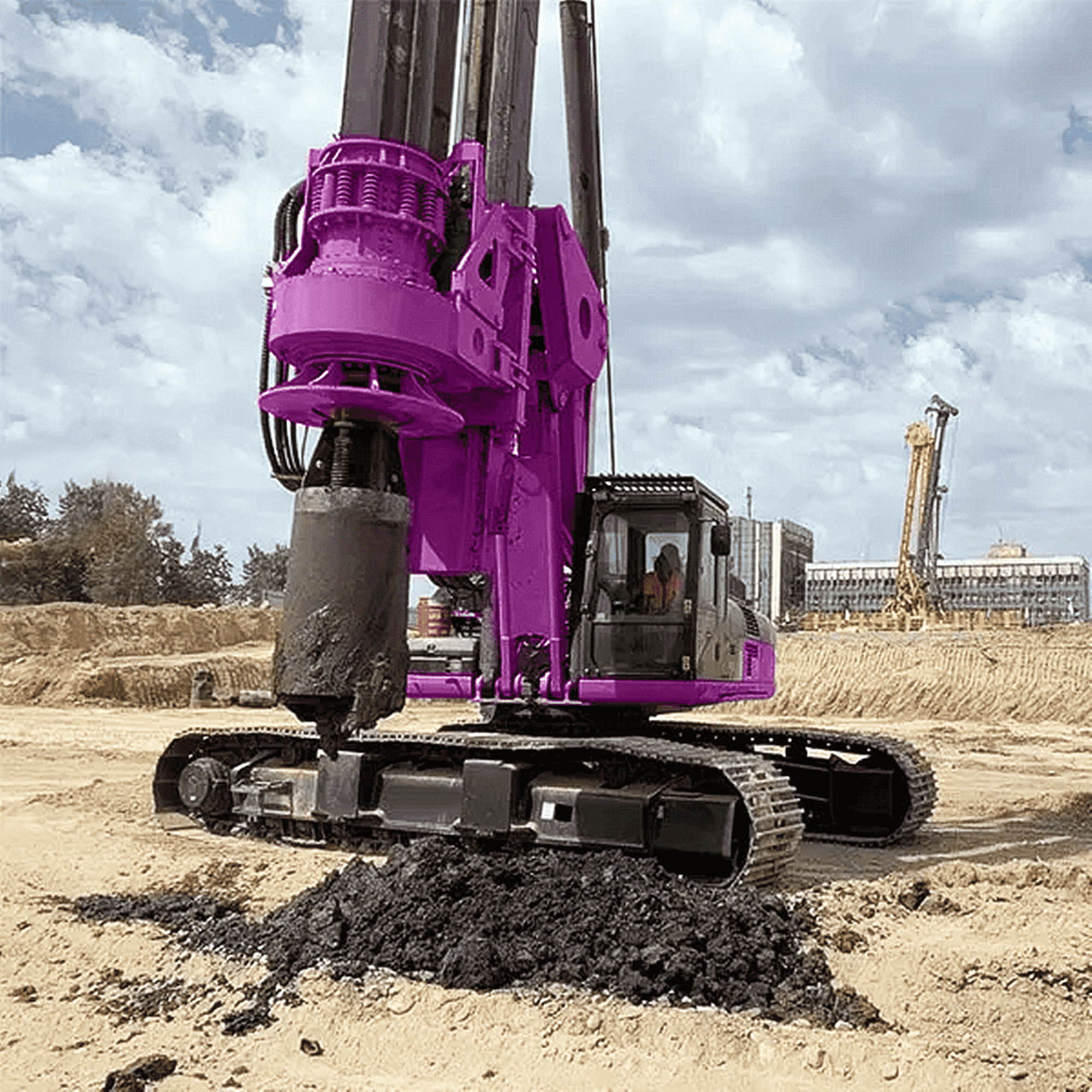 Rotary Drilling Rig Municipal Construction Pile Borehole Drilling Machine Hydraulic Drilling Rig
