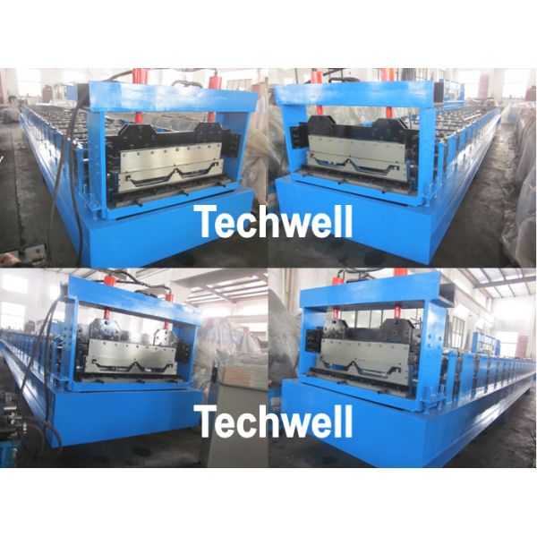 Automatic Standing Seam Profile Roof Roll Forming Machine With 16 Forming Stations